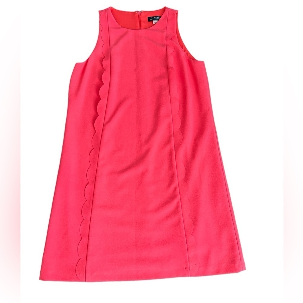 Tahari by Arthur S Levine dark coral sheath dress size 8